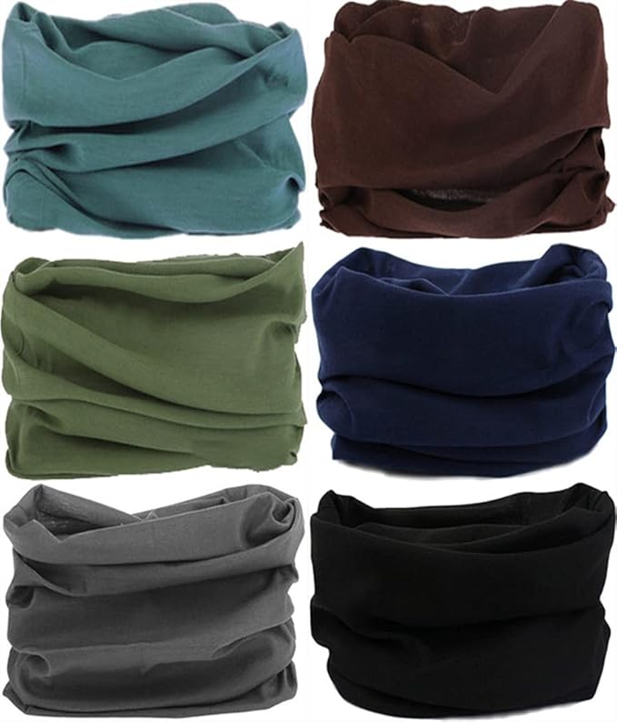 Headband Neck Gaiter Head Wrap Headwear Face Mask Magic Scarf Bandana for Men and Women