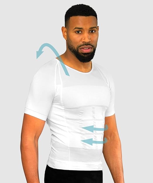 Men's Posture Corrector T-shirt | Anti Back Pain | Straightens Back and Shoulders | Compression | Undershirt | Short sleeves