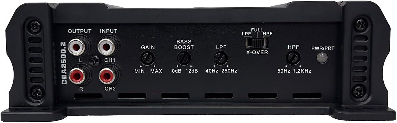 Orion Cobalt Series CBA2500.2 High Efficiency 2-Channel Class A/B Amplifier for Car Audio Stereo - 2500W High Output, 2/4 Ohm Stable, Adjustable Low/High Pass, Bass Boost, MOSFET Power Supply.