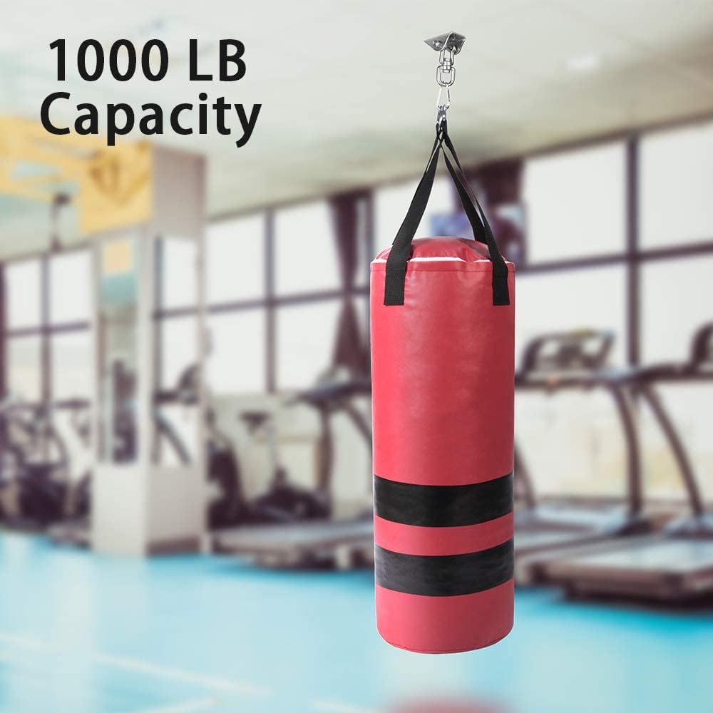 Heavy Duty Swing Hangers for Wooden Sets 2000 LB Capacity Hammock Hanger 360 Swivel Stainless Steel Swing Hardware Accessories 2 Packs for Porch Playground Yoga Heavy Bag