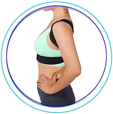 Posture Corrector - Fully Adjustable Breathable Clavicle Chest Back Support Brace for Improves Posture & Provide Lumbar Support Back Pain Relief - Perfect for Men & Women - Small