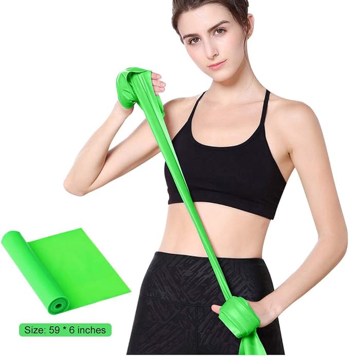 Resistance Bands, Elastic Exercise Bands for Working Out, Physical Therapy, Recovery, Yoga, Pilates, Strength Training