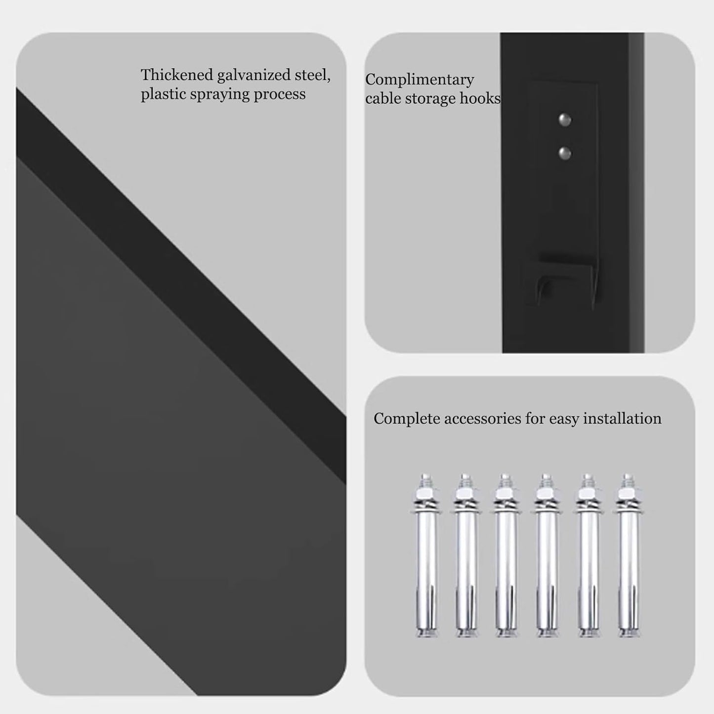 EV Charger Connector Pedestal Electric Vehicle Charging Stations, Stainless Steel, Combination Lock, Charging Pillar Charging Lever Charging Column for Charging Station Garage