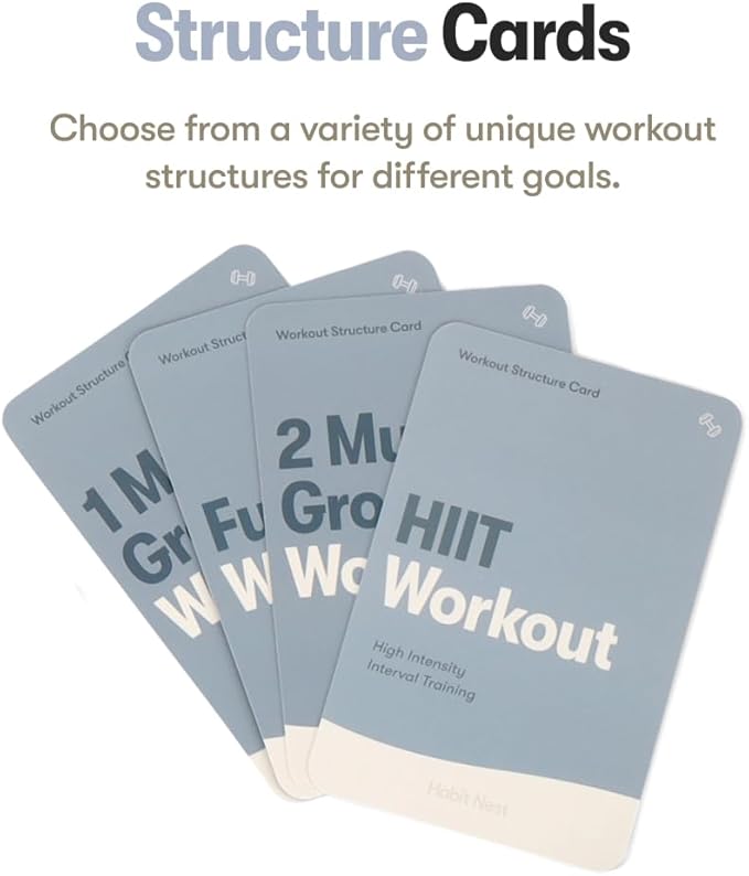 Weightlifting Elevate Exercise Cards: Comprehensive Weightlifting Card Deck for Gym Fitness. Requires Gym Equipment. Includes 65 exercises, 8 bonus challenges, and 4 unique workout formats.