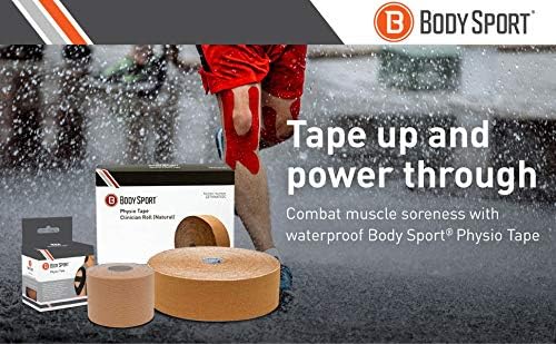 Body Sport Physio Tape, Kinesiology Tape to Support Muscles and Joints
