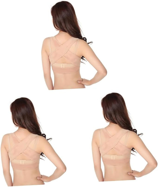 Healifty 2pcs Tank Tops Back Brace Womens Bras Push up Ladies Top Jacket Protective Gear Bracket Chest Support