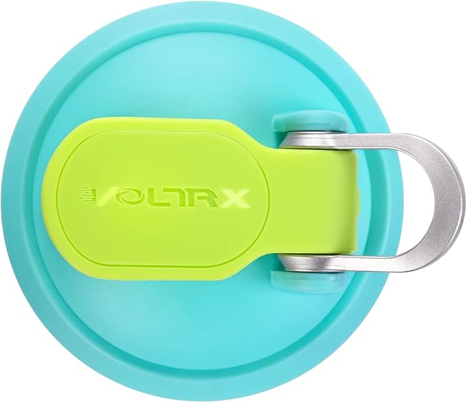 VOLTRX Electric Shaker Bottle - VortexBoost Portable USB C Rechargeable Protein Shake Mixer, Shaker Cups for Protein Shakes, BPA Free, Waterproof, Colored Light Base, 24 oz (Aurora Green)
