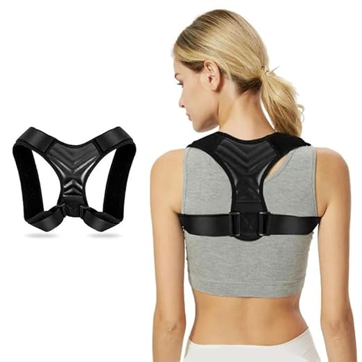 Comfortable Posture Corrector for Men, Women and Teenagers, adjustable, breathable corrector with Elastic Support Upper Back Brace, Shoulder, Lumbar Support Belt-Corset, Fits Discreetly Under Clothing.