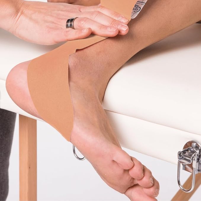 CureTape Sports | Kinesiology Tape for Muscle & Joint Pain | Elastic Therapeutic Tape | Waterproof Athletic Tape | Medical K Tape | 30% Stronger Adhesion | Beige | 2inx16ft | (Pack of 1)