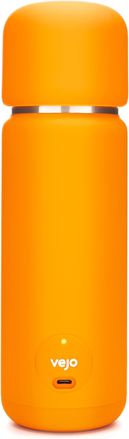 Vejo Personal Blender Powder-Powered Blending System | No Shaking | No Clumps | No Prep | Easy One-Button Design | USB Rechargeable Blender | Orange