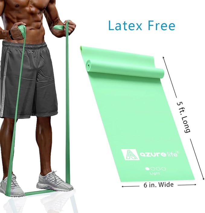 Professional 8 Yards Bulk Resistance Bands Rolls or 5,6,7 ft. Long Non-Latex Elastic Exercise Bands, Stretch Bands for PT, Yoga, Pilates, Rehab, at-Home or The Gym Workouts