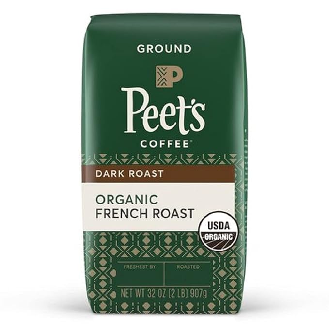 PEET'S Organic Ground French Roast, 32 Oz