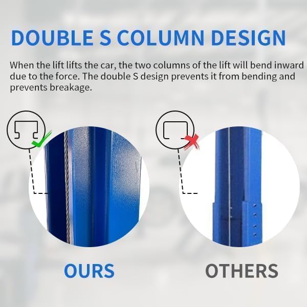 ME 10000lbs 2 Post Lift Car Lift Automotive Lift 2 Post Car Lift Hoist Equipment for Garage Shop Repair