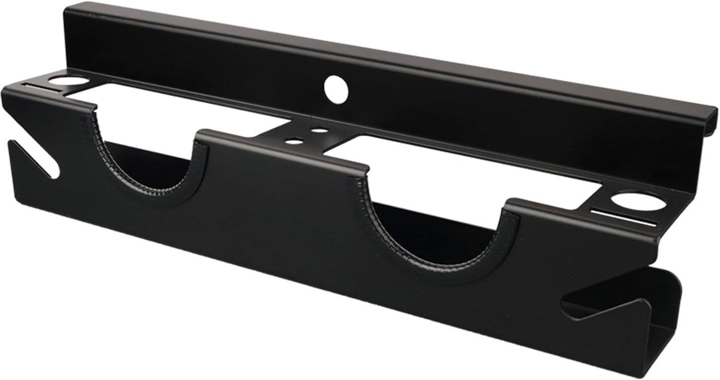 MUTUACTOR Power Tool Organizer,Heavy Duty 2 Bay Angle Grinder Stand Storage Rack,Quick Access Angle Grinder Rack,Anti-slip Power Tool Holder with Cord Hanger for Cutters Polishers Garage and Workspace