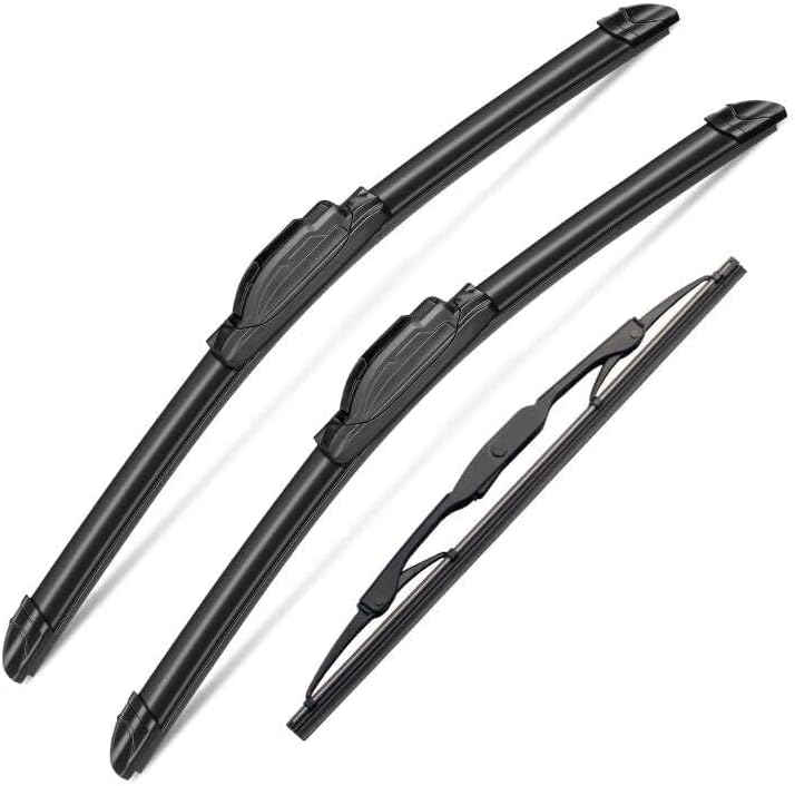 3 Wipers Set for Honda CR-V CRV 2012 2013 2014 2015 2016, Windshield Wiper Blades Original Equipment Replacement Front and Rear- 26"/16"/12T" (Pack of 3) J- HOOK