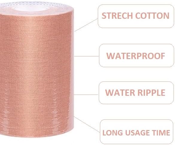 Extra Wide Kinesiology Tape (Pre-Cut) | Waterproof & Latex-Free | 4" Athletic Tape for Muscle Support, Pain Relief & Injury Recovery | 20 Strips | 4 inch x 16 feet |