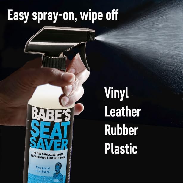 Babe’s Seat Saver – Marine Vinyl Protectant & Conditioner – UV Protection for Boat Seats – Non-Silicone Formula Keeps Upholstery Soft & Smooth - 1 Gallon