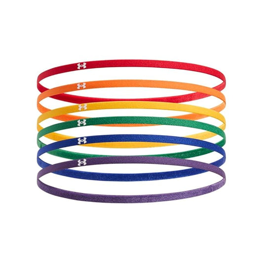 Under Armour Womens Mini Elastics 6 Pack, (601) Red / / White, One Size Fits Most