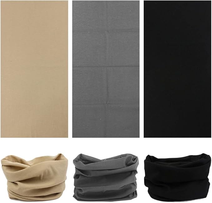 Headband Neck Gaiter Head Wrap Headwear Face Mask Magic Scarf Bandana for Men and Women