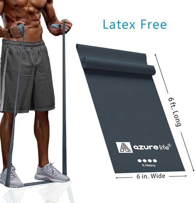 Professional 8 Yards Bulk Resistance Bands Rolls or 5,6,7 ft. Long Non-Latex Elastic Exercise Bands, Stretch Bands for PT, Yoga, Pilates, Rehab, at-Home or The Gym Workouts