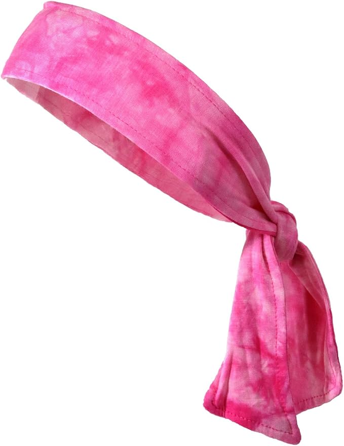 Kenz Laurenz Headbands Tie on Headband for Women Men Running Athletic Hair Head Band Elastic Sports Sweat Basketball Sweatband Stetchy Yoga Workout Sweatbands Adjustable Non-Slip Moisture Wicking