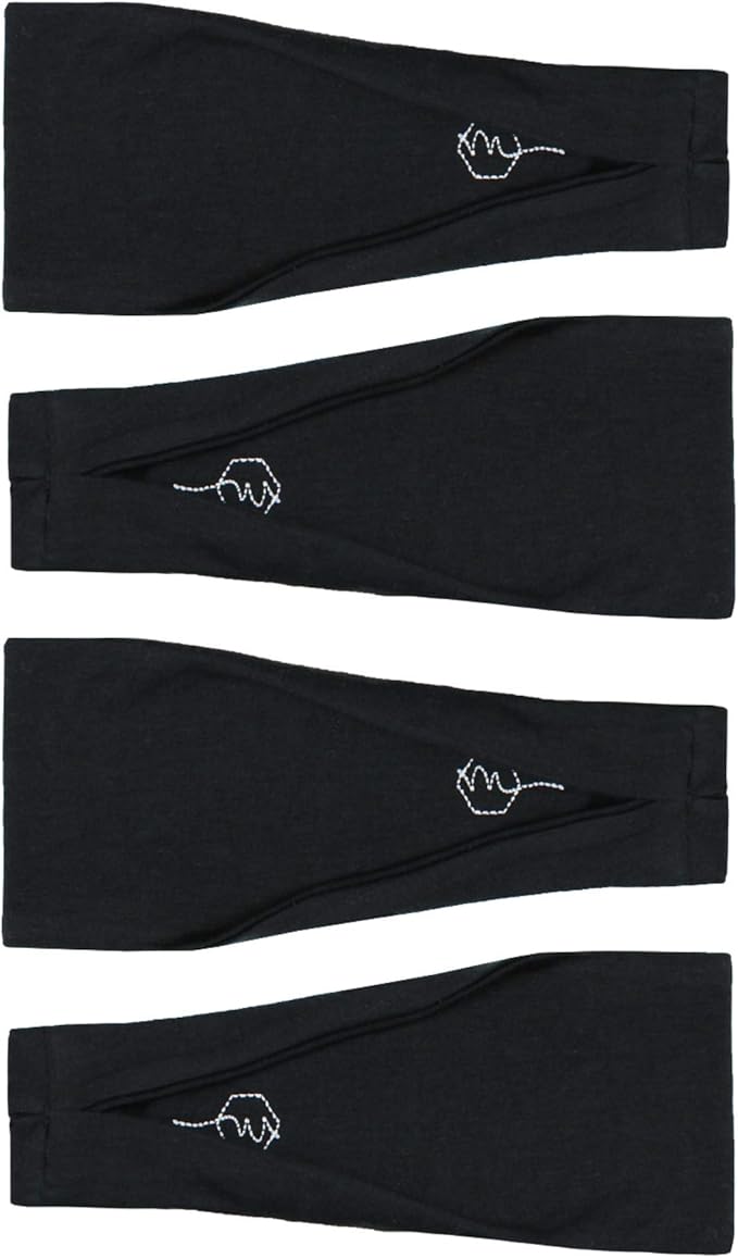 Maven Thread Women's No-Slip Sweat-Wicking Headband for Exercise and Yoga, 4-Pack