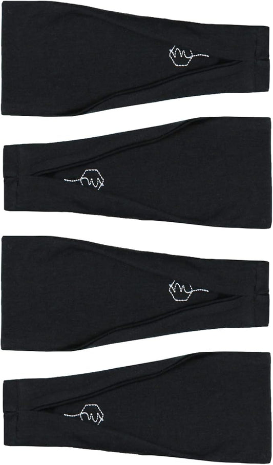 Maven Thread Women's No-Slip Sweat-Wicking Headband for Exercise and Yoga, 4-Pack