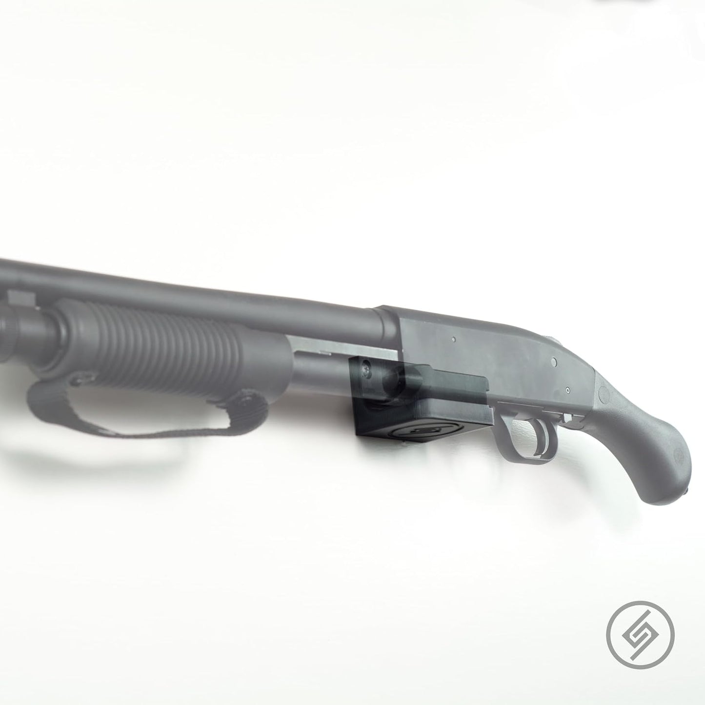 Spartan Mount Compatible with Mossberg 88, 500, 590 Shotgun Display Storage Organization System | Unique Low Profile Design | Gun Safe Wall Room Mounting Solution (410-Gauge, Barrel Points Left)