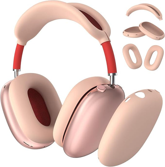 Silicone Case Cover for AirPods Max Headphones, Anti-Scratch Ear Pad Case Cover/Ear Cups Cover/Headband Cover for AirPods Max, Soft Sweat-Proof Silicone Protector Accessories for Apple AirPods Max