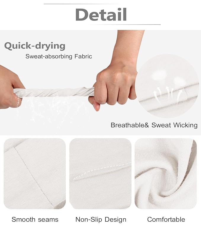 Headbands for Women Non Slip - Stylish Sports Hair Bands for Women's Hair - Soft Cotton Cloth Stretchy Headbands for Women for Yoga, Outdoor Exercise Running - 8 Pack