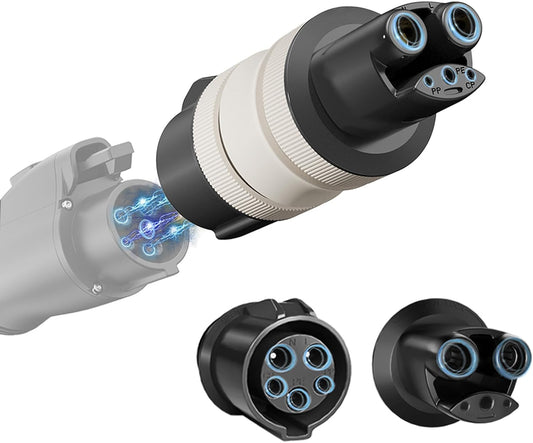 J1772 to Tesla Charger Adapter, 32 Amp / 220V, Compatible with All Tesla Cars, J1772 EV Adapter for Tesla Car Charging