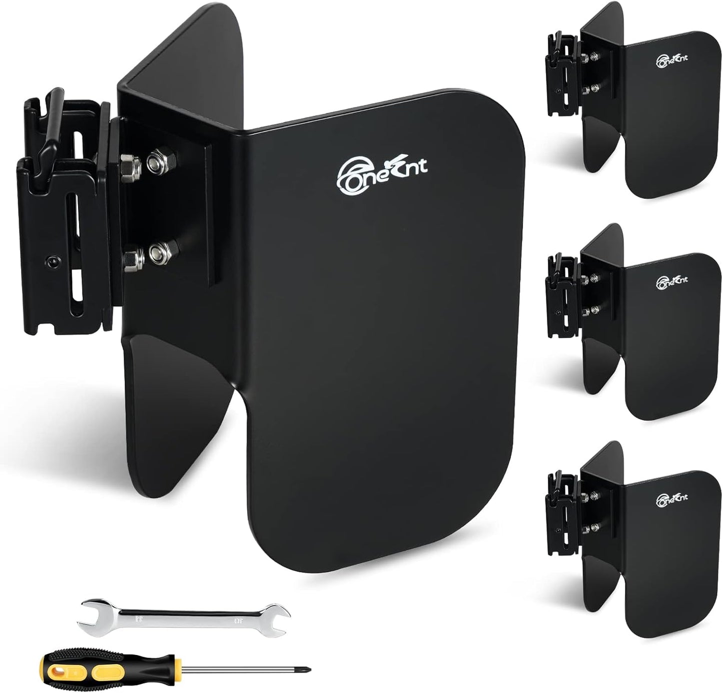 4 Pack E-Track Wheel Chock for E-Track System |E Track Motorcycle Wheel chocks for Dirt Bikes|E-Track Accessories for Enclosed Trailer E-Track Wall Mount Motorcycle Tire for Garages Trailers