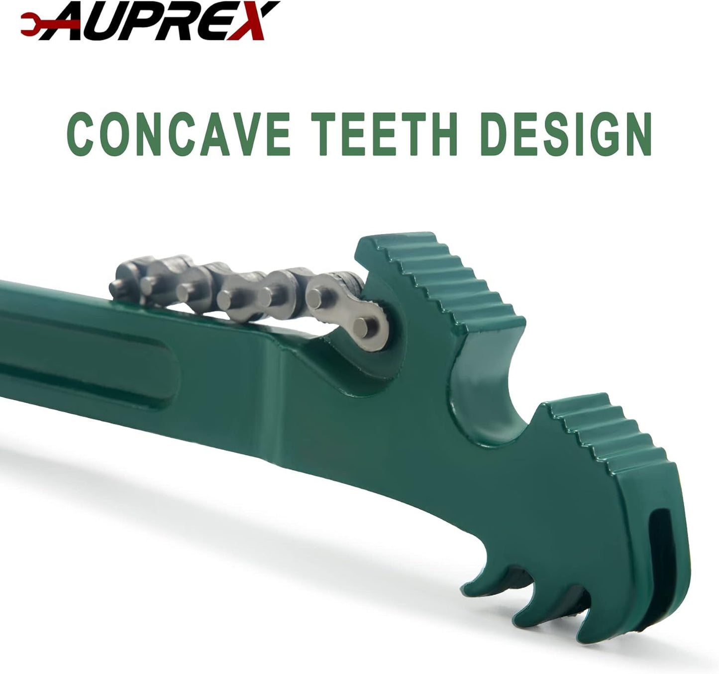 24 Inch Heavy Duty Chain Oil Filter Wrench, Adjustable Long Handle Tool Fits Max 12.6 Inch Diameter