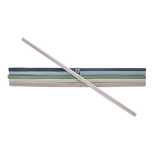 Under Armour Womens Mini Elastics 6 Pack, (348) Silica Green / / Hydro Green, One Size Fits Most