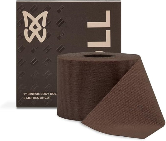 Spidertech Kinesiology Atheletic Tape 2 Inch Rolls (5 Metres Uncut) (Espresso)