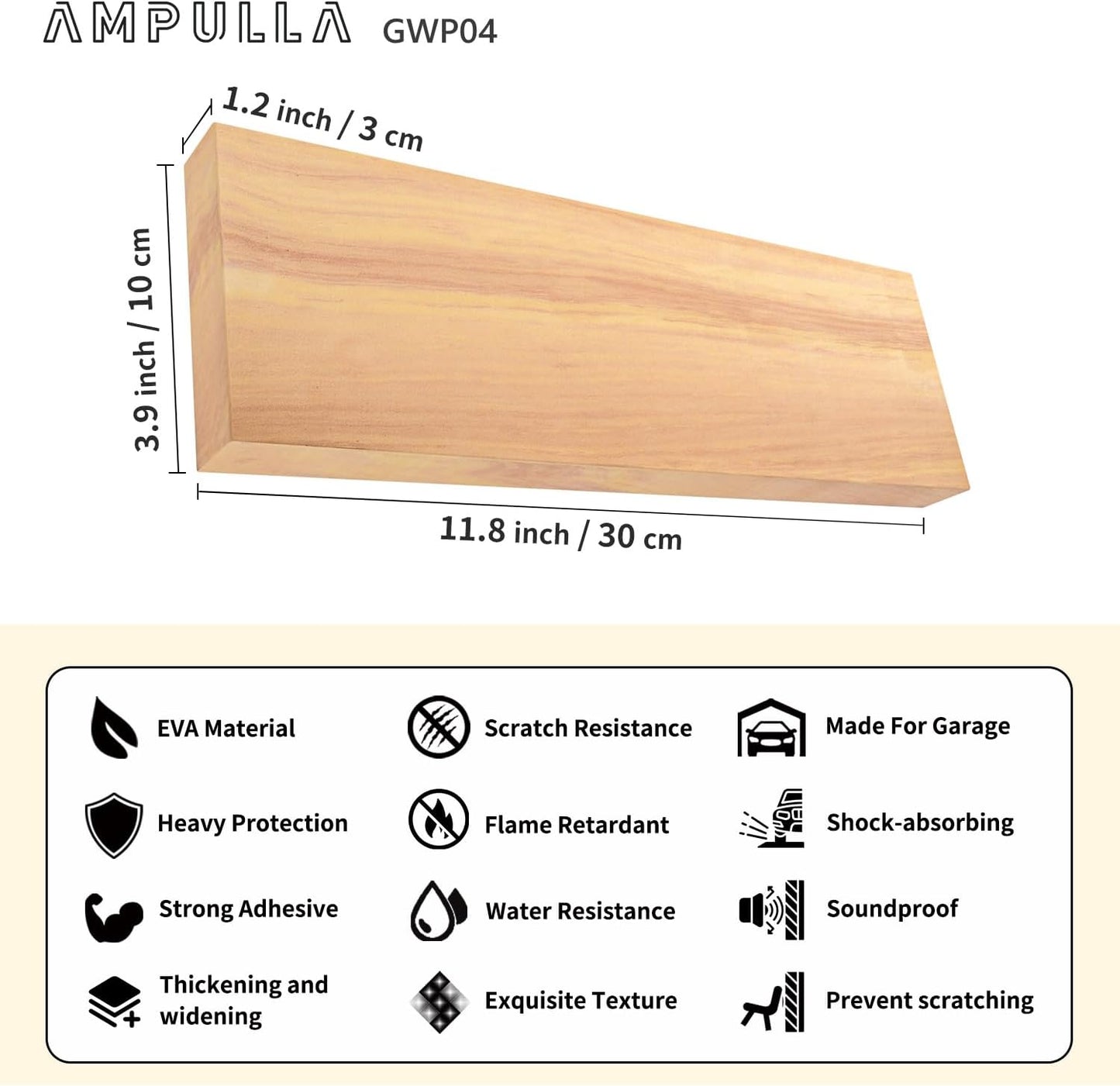 GWP04 Garage Wall Protector Car Door Protectors Bundle (Black & White & Wood Grain 20-Pack)