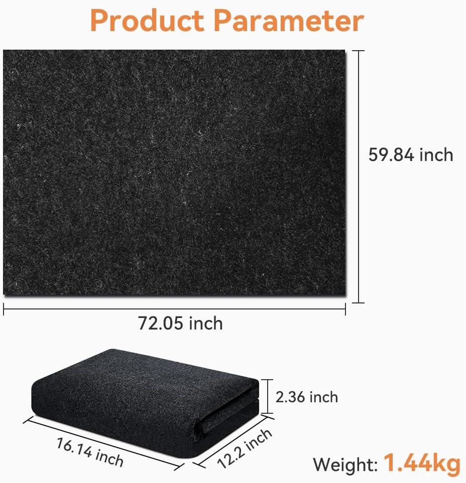 Armor All Premium Garage Floor Mat 60"x72" - Absorbent Oil Spill Mat, Waterproof Driveway & Garage Surface Protection, Reusable Washable Durable Maintenance Mat for Automotive Workshop