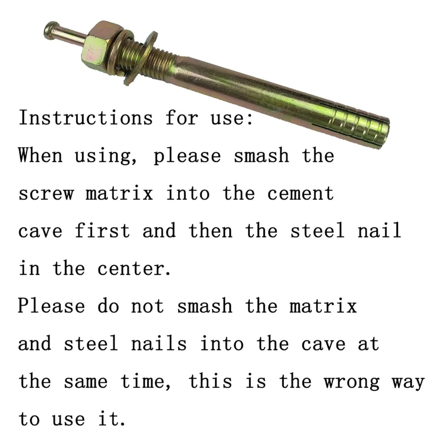 Car Lift Expansion Screw Auto Lift Special Screw Car Lifter Lift Machine Anchor Bolt Screws Concrete Anchor Bolts Lifts Bolts (1, 16 * 150mm)