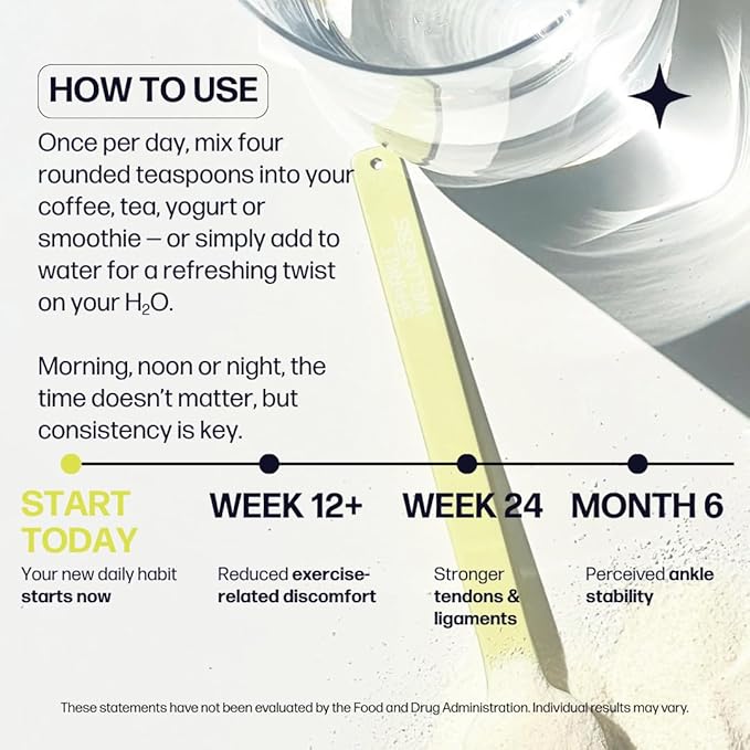 Sparkle Wellness Joint Boost (Acai Lemonade) [30-Serves] | Collagen Powder Supplement with FORTIGEL & TENDOFORTE Collagen Peptides & Calcium Ascorbate Vitamin C | Supports Joint Mobility