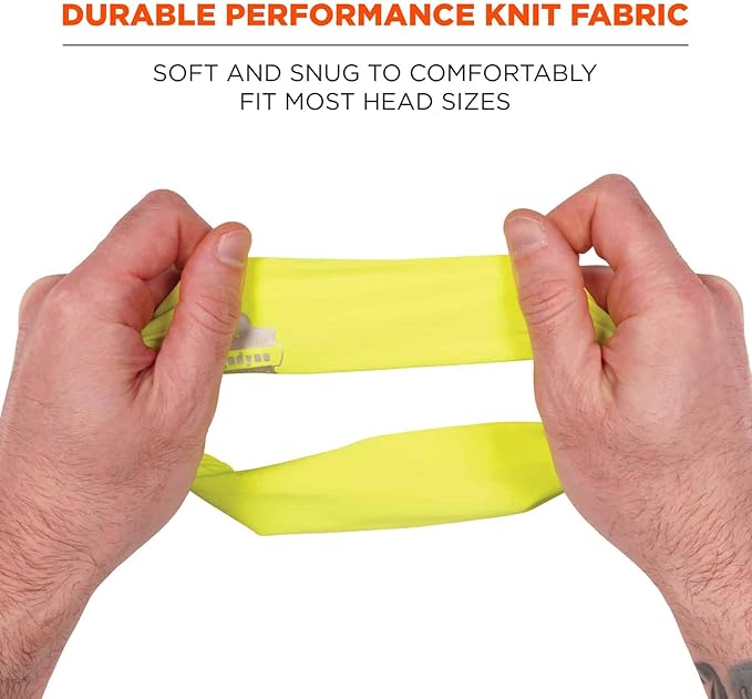 Ergodyne Chill-Its 6634 Cooling Headband, Sports Headbands for Men and Women, Moisture Wicking