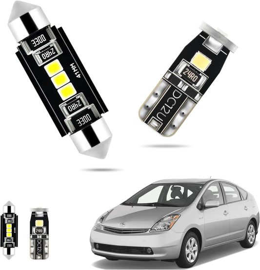 EASY EAGLE LED Interior Car Lights for Toyota-Prius-2004-2009: 11 Piece Kit White LED Light Bulbs - Super Bright 6000K + Install Tool