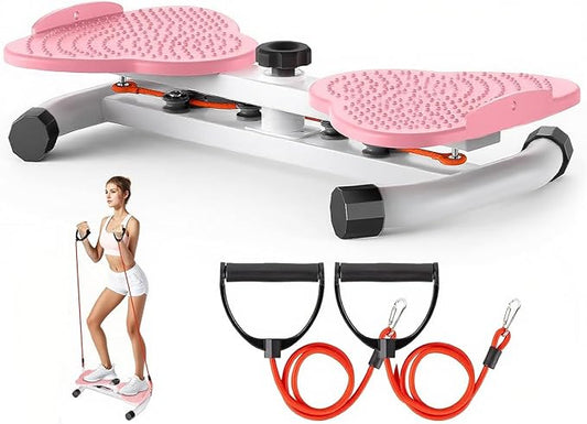 Ab Twister Board,300 lbs Capacity,Slim Waist and Core Ab Exercise,Foot Massage Design,Noiseless Home Gym Exercise