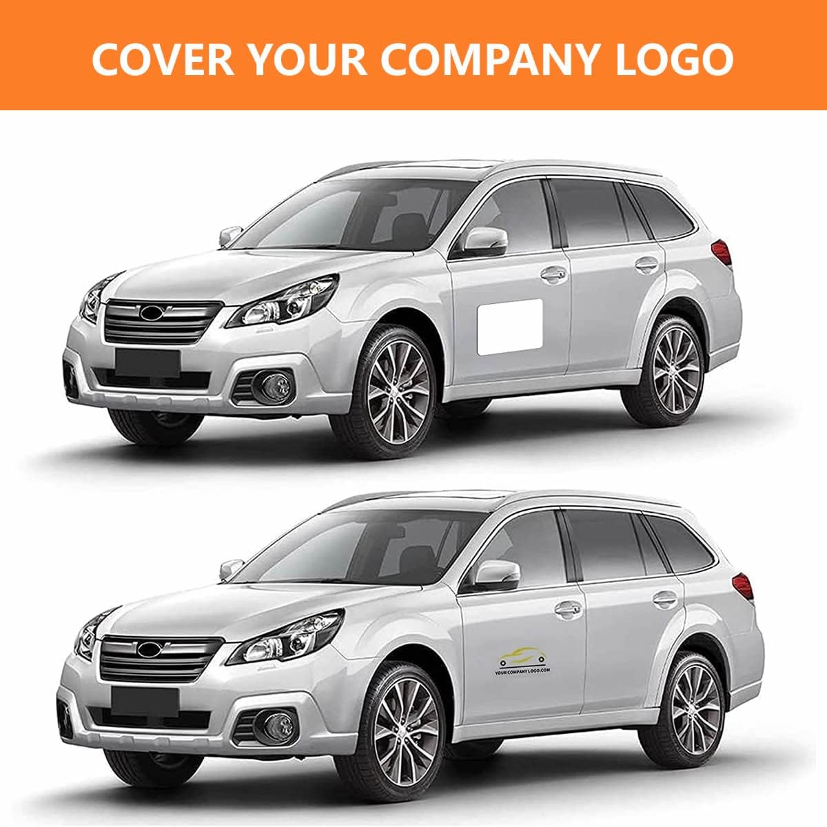 4 Pack Blank Car Door Magnet Sticker, Rounded Corners Magnetic Vehicle Sign, Perfect Magnet for Car to DIY Advertise Business and Cover Company Logo, Personalized Magnet Decal (24x12 inch)