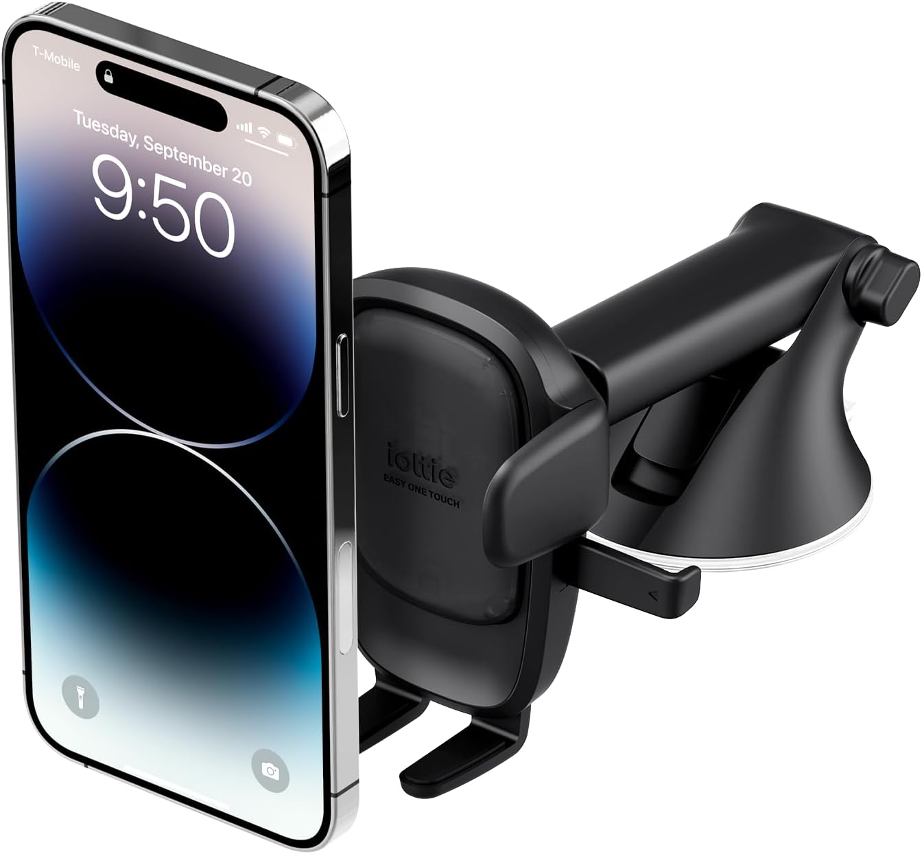 iOttie Easy One Touch Advanced Universal Car Mount Dashboard & Windshield Suction Cup Phone Holder for iPhone Samsung, Google, All Smartphones