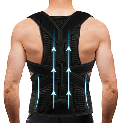 Back Brace Posture Corrector for Women Men -Adjustable and Breathable Support Scoliosis for Waist - Improve Back Posture for Body Correction and Lumbar Support XL(37"-42")