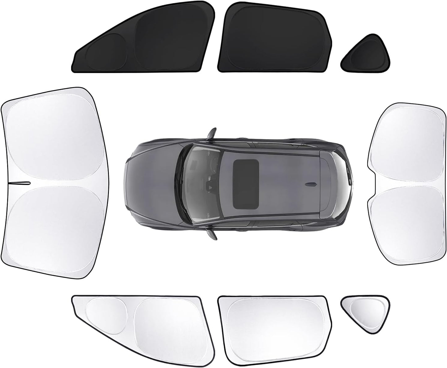 8pcs Car Window Shades for Mazda CX-5 2017-Present Accessories,Windshield Side Rear Full Sunshade,Sun Visor UV Blocking, Privacy Protection and Blackout for Camping Outdoor