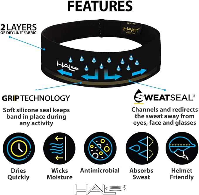 Halo Headband II Sweatband Pullover for Men and Women