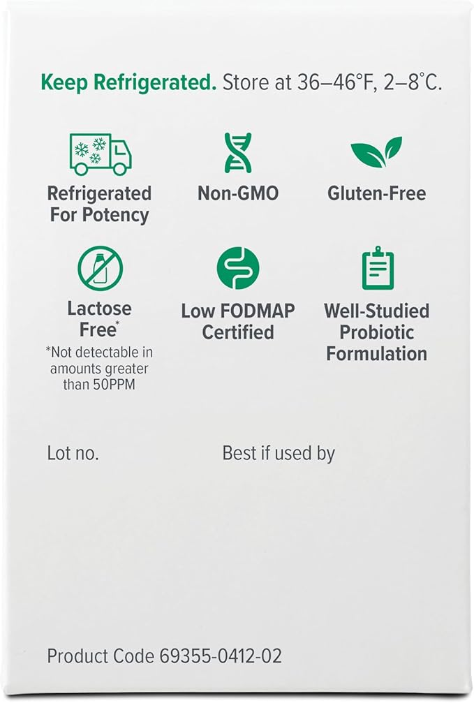 Visbiome® Advanced GI Care - High Potency Probiotic 450 Billion Strength - 30 Packets Unflavored Powder - Original De Simone Formulation - Shipped Cold in Recyclable Cooler with Temperature Monitor.
