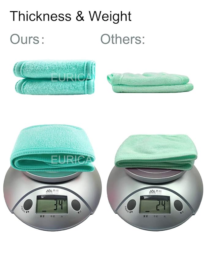 EUICAE Spa Headband Sweat Head Towel Wrap Non-slip Stretchable Washable Makeup Headband for Face Wash Facial Treatment Sport Fits All White (Green)