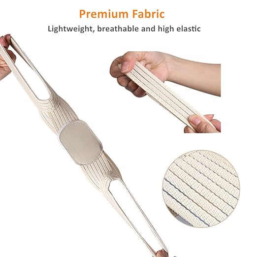 WEEOATAR Posture Corrector,Upper Back Brace Easy to Use,Highly Elastic Posture Trainer,Adjustable Back Straightener Brace,Posture Corrector Strap for Adults and Kids(Beige,S)